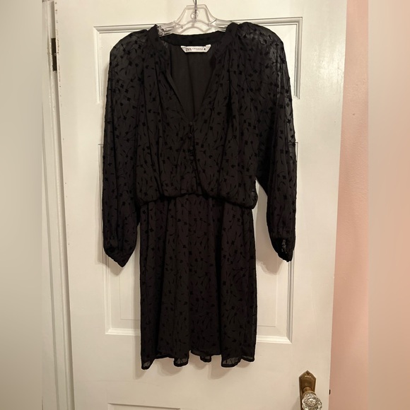 ZARA BLACK DRESS - Picture 5 of 6